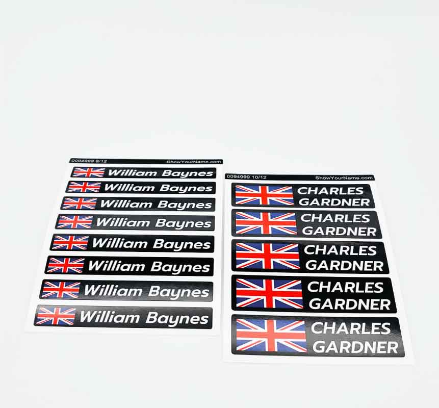 <p>Laminated quality<br />stickers with flag !</p>